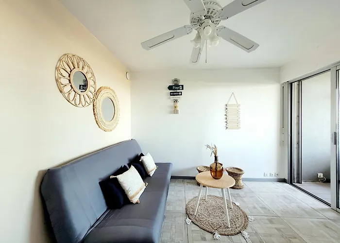 - T2 Moderne 4 Pers, Acces Direct Plage, Terrasse Vue - Fr-1-794-103 * Canet-en-Roussillon